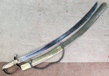 MOUNTED MILITIA ARTILLERY OFFICER'S SWORD WITH BRASS SCABBARD