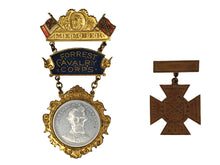 UNITED CONFEDERATE VETERANS UCV UNIFORM WITH FORREST CAVALRY CORP BADGE AND SOUTHERN CROSS OF HONOR