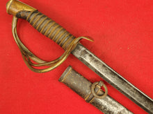 AMES M1860 CAVALRY SWORD AND SCABBARD WITH 1861 DATE