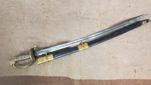 GERMAN SILVER HANDLE FIELD & STAFF OFFICERS SWORD AND SCABBARD - ISAIAH CONLEY 101ST PA INFANTRY POW AND PRISON ESCAPEE