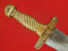 CONFEDERATE BRASS HANDLE SHORT ARTILLERY SWORD