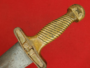 CONFEDERATE BRASS HANDLE SHORT ARTILLERY SWORD