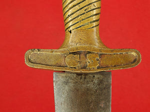 CONFEDERATE BRASS HANDLE SHORT ARTILLERY SWORD