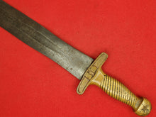 CONFEDERATE BRASS HANDLE SHORT ARTILLERY SWORD