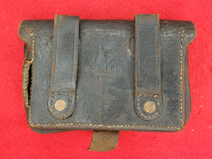 E. GAYLORD PISTOL CARTRIDGE BOX WITH BABY US PLATE