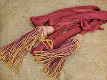 ORIGINAL CIVIL WAR MAROON OFFICER'S SASH