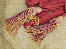 ORIGINAL CIVIL WAR MAROON OFFICER'S SASH