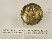 H.A. DINGEE FEDERAL BREASTPLATE RECOVERED AT SHILOH BY DR. FRANCIS LORD