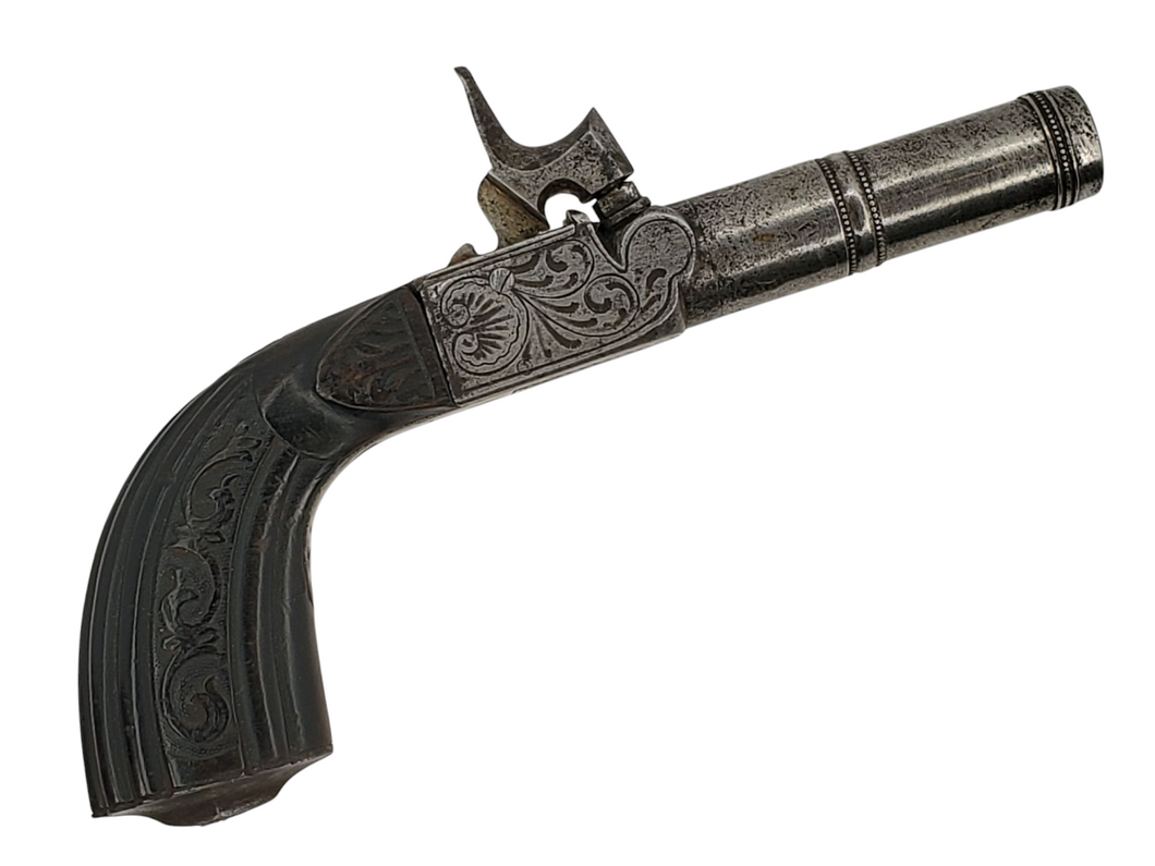 EUROPEAN SINGLE SHOT FOLDING TRIGGER .48 CAL PERCUSSION PISTOL