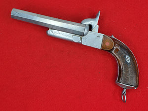 BELGIAN .60 CAL DOUBLE BARREL FOLDING TRIGGER PINFIRE PISTOL