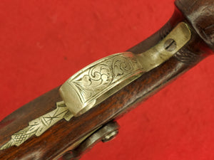 DERINGE MARKED .41 CAL PERCUSSION DERRINGER STYLE SINGLE SHOT PISTOL