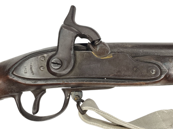 VIRGINIA MANUFACTORY PERCUSSION MUSKET WITH 1818 DATE.