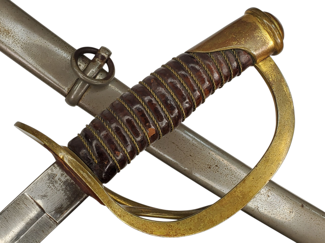 C ROBY M1860 CAVALRY SWORD AND SCABBARD 1865