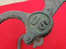 EXCAVATED M1859 FEDERAL HORSE BIT WITH U.S. BOSSES