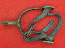 M1859 FEDERAL "GUTTER BACK" CAVALRY SPUR WITH ROWEL AND ORIGINAL LEATHER STRAP
