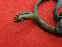 M1859 FEDERAL "GUTTER BACK" CAVALRY SPUR WITH ROWEL AND ORIGINAL LEATHER STRAP