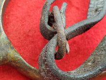 M1859 FEDERAL "GUTTER BACK" CAVALRY SPUR WITH ROWEL AND ORIGINAL LEATHER STRAP