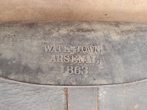 1861 PATTERN WATERTOWN ARSENAL CARTRIDGE BOX WITH SLING 1863 DATE