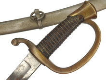 AMES M1840 MOUNTED ARTILLERY SWORD AND SCABBARD 1864