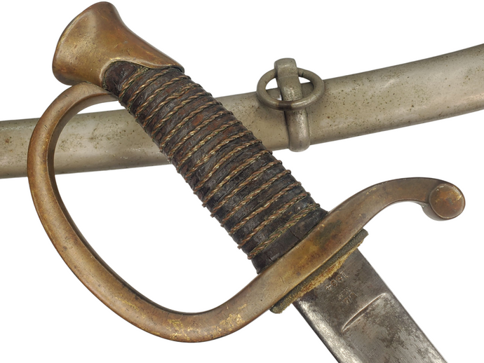 AMES M1840 MOUNTED ARTILLERY SWORD AND SCABBARD 1864