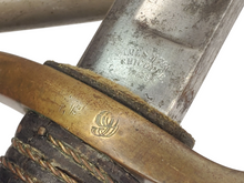 AMES M1840 MOUNTED ARTILLERY SWORD AND SCABBARD 1864