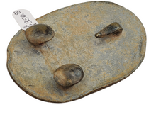 EXCAVATED FEDERAL U.S. BELT PLATE WITH PUPPY PAW HOOKS
