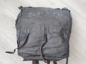 CIVIL WAR DOUBLE BAGGED TARRED CANVAS KNAPSACK THAT BELONGED TO SIDNEY E. COLBURN OF THE 16TH MASSACHUSSETTS BATTALION