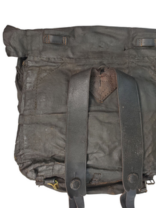 CIVIL WAR DOUBLE BAGGED TARRED CANVAS KNAPSACK THAT BELONGED TO SIDNEY E. COLBURN OF THE 16TH MASSACHUSSETTS BATTALION