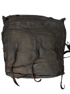 CIVIL WAR DOUBLE BAGGED TARRED CANVAS KNAPSACK THAT BELONGED TO SIDNEY E. COLBURN OF THE 16TH MASSACHUSSETTS BATTALION