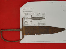 EXCAVATED CONFEDERATE D-GUARD BOWIE KNIFE RECOVERED FROM FT. DONELSON AND PUBLISHED IN "CIVIL WAR RELICS OF THE WESTERN CAMPAIGN"