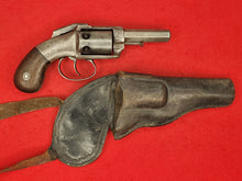 ALLEN & WHEELOCK MEDIUM FRAME BAR HAMMER POCKET PERCUSSION REVOLVER WITH LEATHER HOLSTER