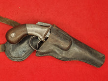 ALLEN & WHEELOCK MEDIUM FRAME BAR HAMMER POCKET PERCUSSION REVOLVER WITH LEATHER HOLSTER