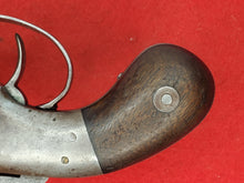 ALLEN & WHEELOCK MEDIUM FRAME BAR HAMMER POCKET PERCUSSION REVOLVER WITH LEATHER HOLSTER