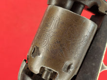 COLT M1849 .31 CAL PERCUSSION POCKET REVOLVER SN# 15921 (1850) AND POWDER FLASK
