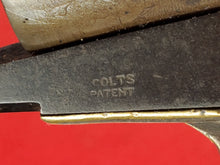 COLT M1849 .31 CAL PERCUSSION POCKET REVOLVER SN# 15921 (1850) AND POWDER FLASK