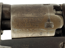 COLT M1849 .31 CAL PERCUSSION POCKET REVOLVER SN# 15921 (1850) AND POWDER FLASK