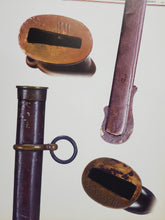 EXCAVATED CONFEDERATE STATES ARMORY KENANSVILLE OFFICERS PARTIAL SWORD SCABBARD AND FULL LENGTH BLADE