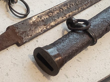 EXCAVATED CONFEDERATE STATES ARMORY KENANSVILLE OFFICERS PARTIAL SWORD SCABBARD AND FULL LENGTH BLADE