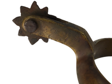 CONFEDERATE BRASS CAVALRY SPUR WITH LEATHER STRAP CS-18 VARIANT