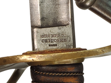 AMES M1860 CAVALRY SWORD AND SCABBARD WITH 1860 PRODUCTION DATE