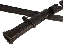 EXCAVATED CONFEDERATE STATES ARMORY KENANSVILLE OFFICERS PARTIAL SWORD SCABBARD AND FULL LENGTH BLADE