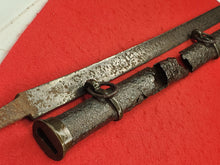 EXCAVATED CONFEDERATE STATES ARMORY KENANSVILLE OFFICERS PARTIAL SWORD SCABBARD AND FULL LENGTH BLADE