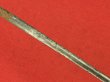 EXCAVATED CONFEDERATE STATES ARMORY KENANSVILLE OFFICERS PARTIAL SWORD SCABBARD AND FULL LENGTH BLADE