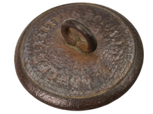 CONFEDERATE ENGINEER'S BUTTON RECOVERED FROM BATTLE OF GRAND ECORE IN LOUISIANA. (W. DOWLER SUPERIOR QUALITY BACKMARK)