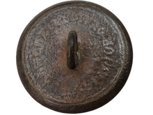 CONFEDERATE ENGINEER'S BUTTON RECOVERED FROM BATTLE OF GRAND ECORE IN LOUISIANA. (W. DOWLER SUPERIOR QUALITY BACKMARK)