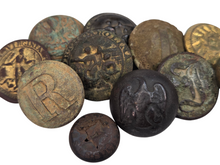 EXCAVATED CONFEDERATE DROOP WING OFFICERS COAT BUTTON RECOVERED FROM BATTLE OF GRAND ECORE