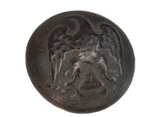 EXCAVATED CONFEDERATE DROOP WING OFFICERS COAT BUTTON RECOVERED FROM BATTLE OF GRAND ECORE