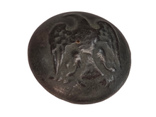 EXCAVATED CONFEDERATE DROOP WING OFFICERS COAT BUTTON RECOVERED FROM BATTLE OF GRAND ECORE