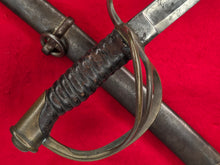 AMES M1860 CAVALRY SWORD AND SCABBARD 1860 DATE