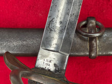 AMES M1860 CAVALRY SWORD AND SCABBARD 1860 DATE